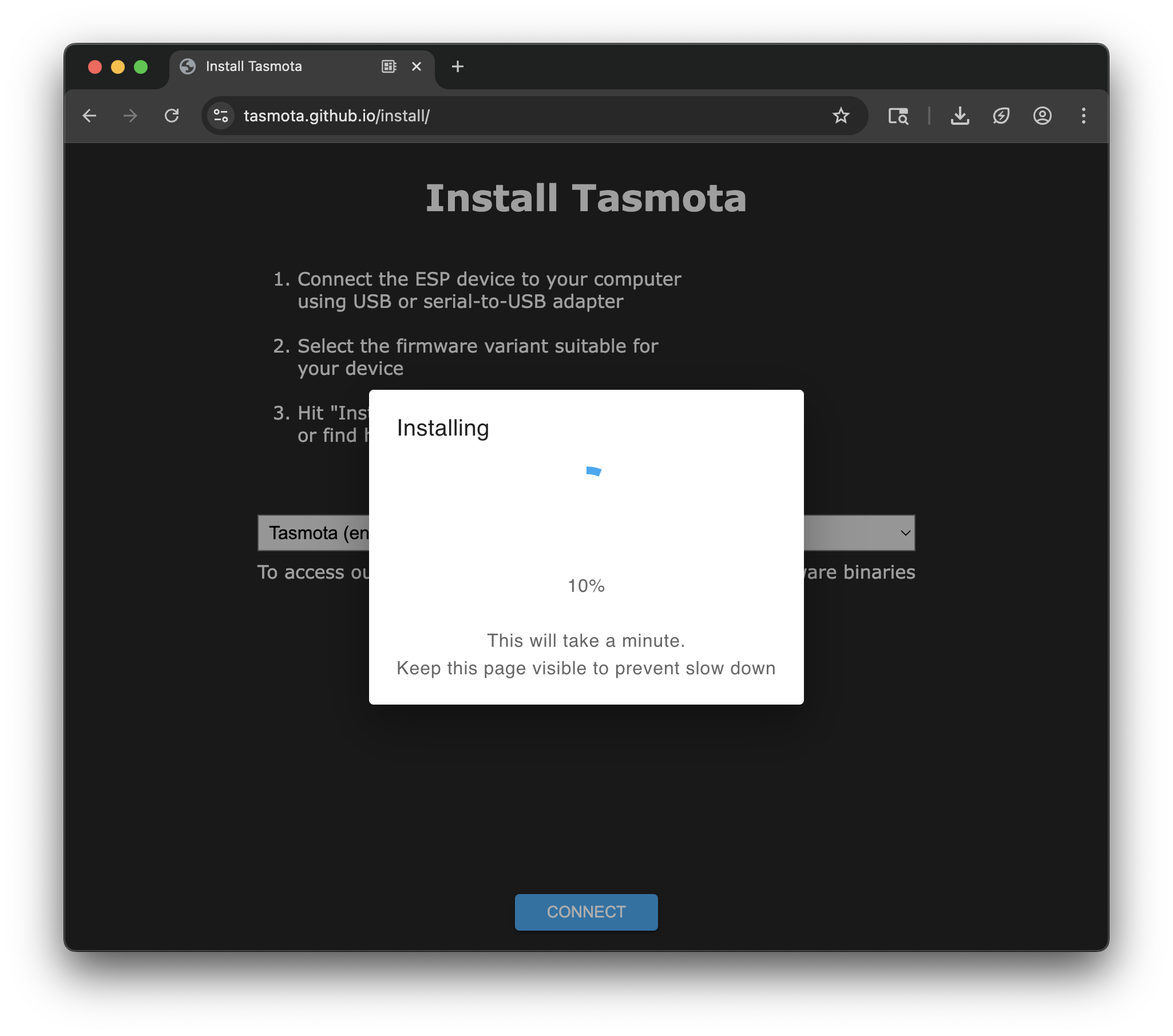 Installing